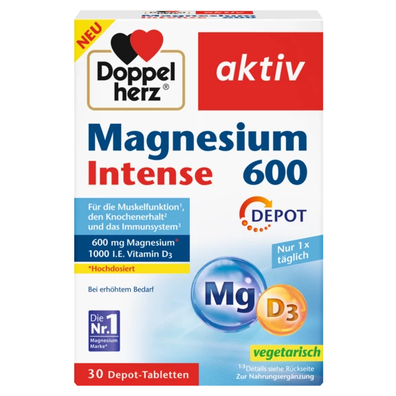 Doppelherz aktiv Magnesium 600 Frontansicht